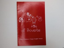 Vtg 1973 ABC's of Proverbs Children's Bible Book Am Bible Society Christian picture