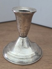 Vintage Duchin Creation Weighted Silver Tone Candlestick Holder picture