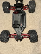 Traxxas Rustler 4x4 Roller chasis Frame w/ upgraded cvd  and jetko tomahawk whee picture