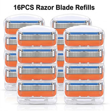 🔥 16PCS Shaving Razor Blades Refills Compatible With GiIIette Fusion 5 Proglide picture