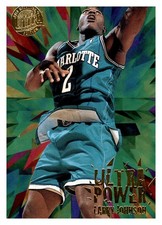 1995-96 Ultra #3 Larry Johnson Ultra Power Gold Medallion picture