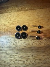 Antique Larter & Sons 14K Gold Onyx Pearl Tuxedo Set Cufflinks Shirt Studs 5pc picture