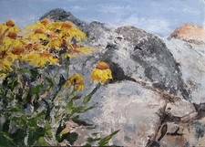 Original hand signed Oil Painting 5x7 inch wood panel 