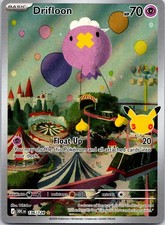 DRIFLOON 136/128 HOLO ILLUSTRATION RARE ME: 30TH CELEBRATION POKEMON NEAR MINT picture