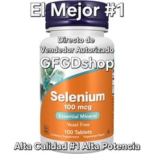 #1 Suplemento Selenio de 100mcg 100 Tabletas L-selenometionina Capsulas Sin OGM picture