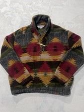 Vintage Little Big Horn Shirt Co Made in USA Aztec Fleece Jacket Size Large picture