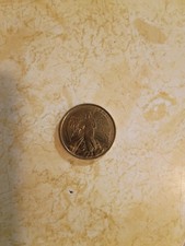 Vintage Guardian Angel-Double-Sided Gold Plated Good Luck Coin picture