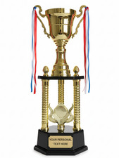 25 Inch Large Trophy Cup with Free Custom Engraving - Premuim Metal Cup Trophy picture