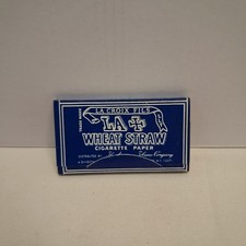 Antique LA + Wheat Straw Cigarette Paper Great Condition picture