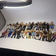 WWE Wrestling Action Figures Lot of 27 Mattel Figures Superstars Used picture