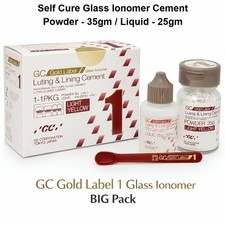 Dental GC Gold Label 1 High Strength Luting & Lining GIC Cement - MADE IN JAPAN picture
