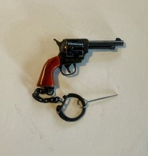 Vintage Victory Toy Cap Revolver Pistol Key Chain/ Made In Hong Kong-NOS picture