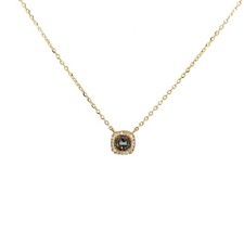 Syn. Alexandrite Birthstone Of June 14k Yellow Gold Necklace picture