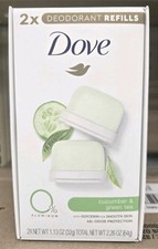 12 Dove Cucumber & Green Tea Aluminum Free Deodorant Refills (6 × 2 units) BULK. picture