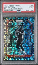 2020 Panini Prizm Joe Burrow No Huddle Rookie SP #307 PSA 9 MINT BENGALS  picture