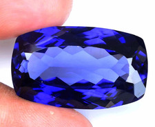 Natural Blue Sapphire 25 Ct Cushion Cut Certified Flawless Loose Gemstone picture