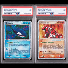 PSA 1 SEQUENTIAL SWIRL 2006 Pokemon EX Crystal Guardians Kyogre 95 Groudon 93 picture