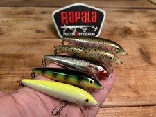 Vintage Rapala (5) Countdown CD-9 7/16 Oz Ireland Nice Colors Bass Fishing Lures picture