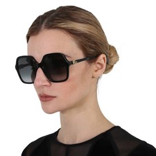 Gucci Grey Square Ladies Sunglasses GG1072S 001 56 GG1072S 001 56 picture