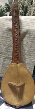 Vintage Antique Wooden BALKAN Gusle Fiddle Deep Carved Horse Head And Flowers  picture