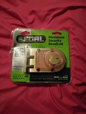 Segal Model 687/688 Solid Bronze Double Cylinder Deadbolt – Maximum Security New picture