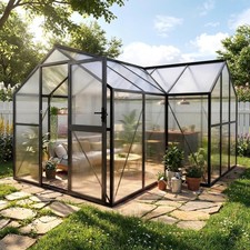 12x12FT T-Shape Greenhouses Outdoor ,Heavy Duty Green House with Aluminum Frame picture