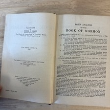 RARE 1928 Book of Mormon Hard Cover March Edition Latter Day Saints picture