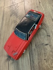 NICE VINTAGE TAIYO FORD MACH 1 MUSTANG CAR TIN BATTERY TOY JAPAN ORANGE picture
