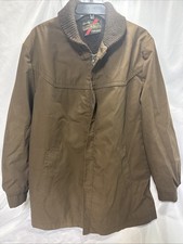 Vintage Sears Sportswear Perma Prest Jacket Mens Size 44 Reg Brown Coat 60/70’s picture