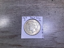 1927 S Peace Silver Dollar Key Date in AU Condition San Francisco 07042212tek picture