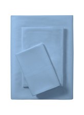 Mainstays Basic Value Microfiber Bed Sheet Set, Light Blue, Twin, 3 Piece. picture