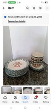 Vtg 14pc Tienshan GINGERBREAD FOLK CRAFT Christmas Dinnerware picture