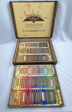 Vintage Grumbacher Finest Soft Pastels Set No 9 - 132 Assortment 2 Stacking Tray picture