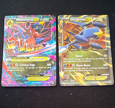Pokémon TCG Garchomp-EX XY167 & M Garchomp-EX XY168 Holo English Lot picture
