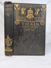 THAIS Anatole France 1926 HC Book Illustrated by Frank C. Pape uncut/unopened picture