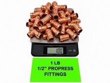 1 LB Lot 1/2” Copper ProPress Press Fittings Plumbing Elbows Couplings Tees picture