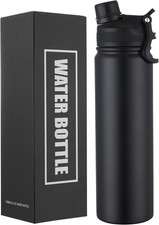 24oz Stainless Steel Water Bottle Insulated Leakproof Sports Travel BPA Free picture