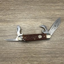 Vintage Camillus Official Boy Scouts of America Stainless Multi Tool Knife picture