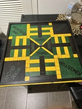 Handmade Jamaican Ludi & Checkers Board 24x24” Double Sided  picture