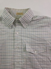Vintage LL Bean Button Up Shirt Mens L Tattersall Check 1990s Long Sleeve USA picture