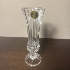 Cristal D'Arques Bonneval Genuine Lead Crystal 6.75” Bud Vase Made In France  picture