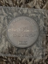 Rare 1985 JM Johnson Matthey Lady Liberty 1/2 oz .999 Silver- Amazing Toning picture