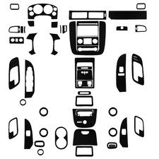 68Pcs Gloss Piano Black Full Kits Interior Trim For Silverado Sierra Tahoe 07-13 picture
