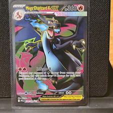 Mega Charizard X ex 109/094 Me02: Phantasmal Flames Holo Full Art NM picture