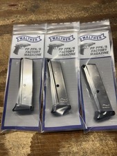 3 PACK Walther PPK/S 380 ACP 7 Round Finger Rest Nickel Magazine - WAL2246012 picture
