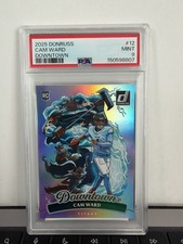 2025 Panini Donruss Cam Ward Downtown SP Rookie RC Case Hit Titans PSA 9 picture