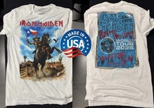 🔥HOT Iron Maiden T Shirt San Antonio, TX Alamodome 2026 Two Sided  Reprint picture