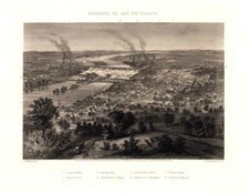 1863 Panoramic Map of Richmond Virginia picture