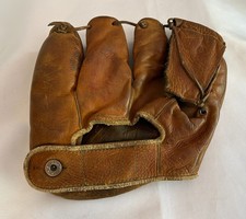 Vintage Nokona Ray Moore J111 Leather Split Finger Baseball Glove Supple 1950s picture