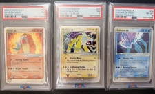 2004 Pokemon Magma vs Aqua Entei Raikou Suicune ex PSA 7/8 Sequential Cert Set picture